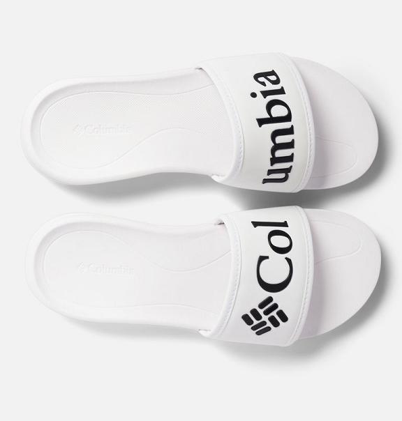 Columbia Womens Sandals UK Sale - PFG Shoes White Black UK-570081